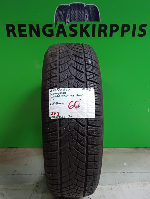 215/65R17 GoodYear UltraGrip Ice Suv 99T kitka 6,5-7mm / 2V3