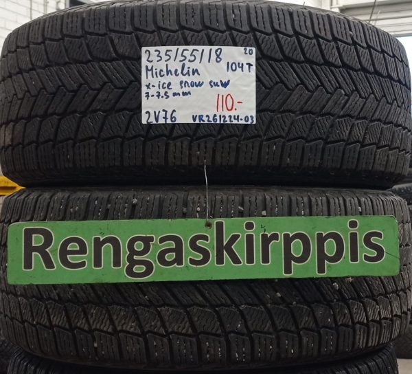 235/55R18 Michelin X-Ice Snow Suv 104T kitka 7-7,5mm / 2V76