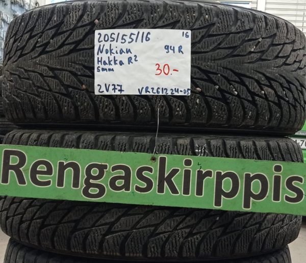 205/55R16 Nokian Hakka R2 94R kitka 5mm / 2V77