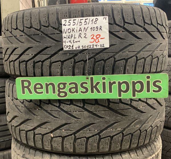 255/55R18 Nokian HKPL R2 109R kitka 4-4,5mm / 5P21