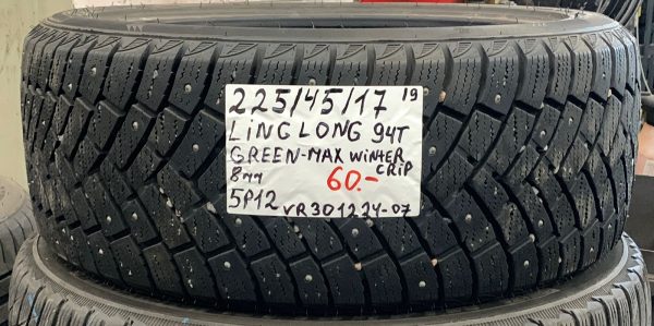 225/45R17 LingLong GreenMax Winter Grip 94T nasta 8mm / 5P12