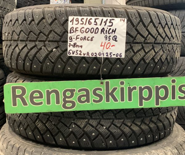 195/65R15 BFGoodrich G-Force 95Q nasta 7-8mm / 6V52