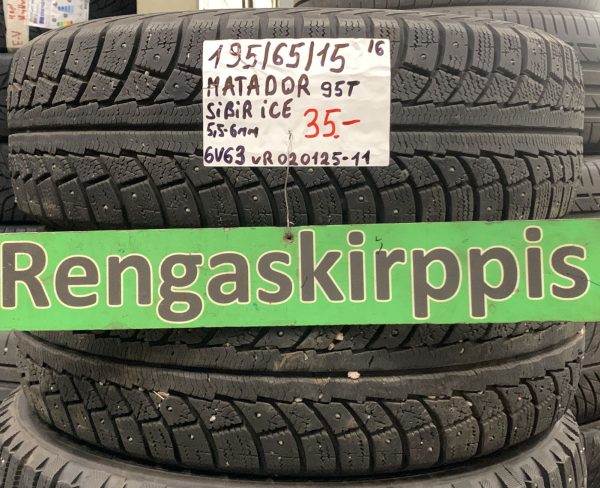 195/65R15 Matador Sibir Ice 95T nasta 5,5-6mm / 6V63