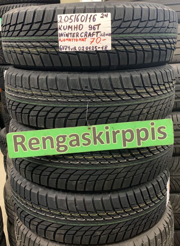 205/60R16 Kumho WinterGraft Ice Wi51 96T kitka ajamattomat / 6V74