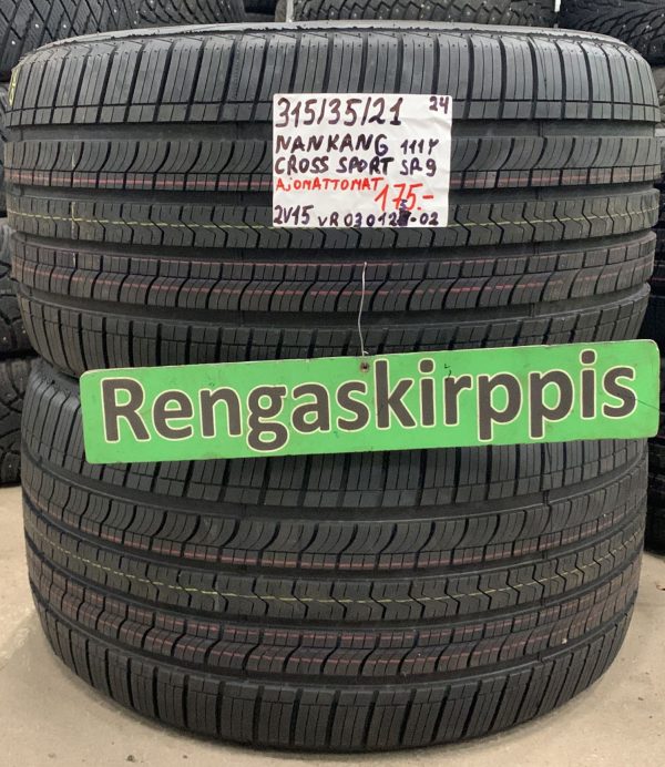 315/35R21 Nankang Cross Sport SP9 111Y kesä ajamattomat / 2V15