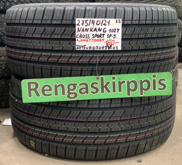 275/40R21 Nankang Cross Sport SP9 107Y kesä ajamattomat / 2V15