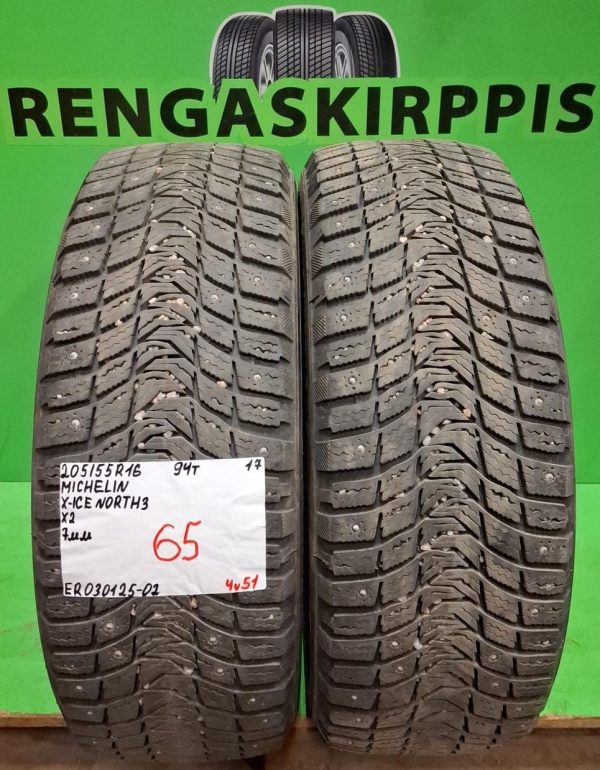 205/55R16 Michelin X-Ice North 3 94T nasta 7mm / 4V51