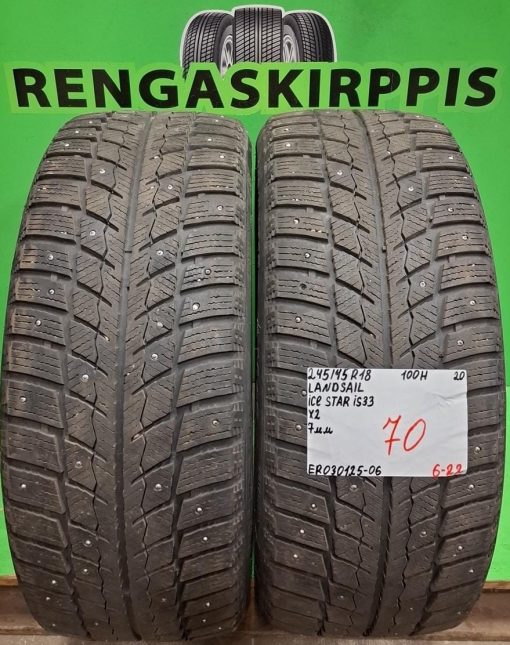245/45R18 Landsail Ice Star IS33 100H nasta 7mm / 6-22