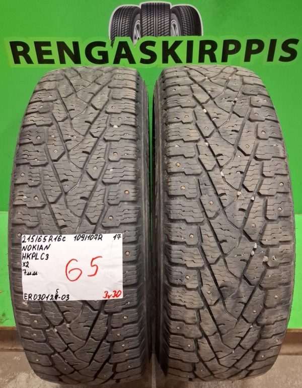 215/65R16C Nokian HKPL C3 109/107R nasta 7mm / 3V30