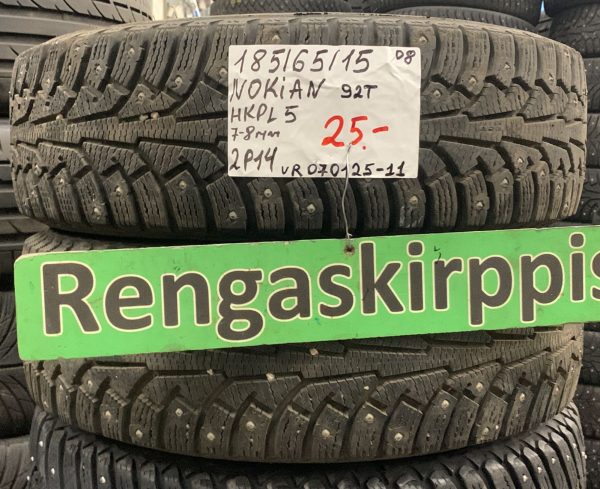 185/65R15 Nokian HKPL 5 92T nasta 7-8mm / 2P14