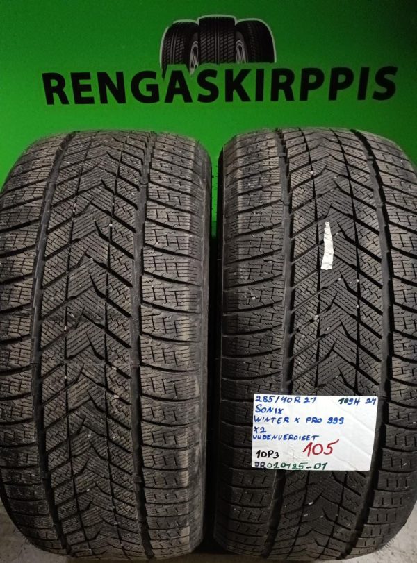 285/40R21 Sonix Winter X-Pro999 109H kitka uudenveroiset / 10P3