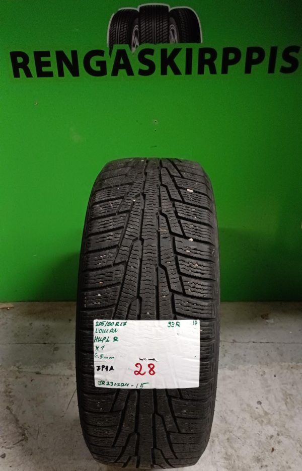 205/50R17 Nokian HKPL R 93R kitka 6,5mm / 7P1A