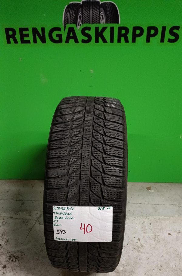 215/45R17 Triangle SnowLink 91R kitka 6mm / 5P3