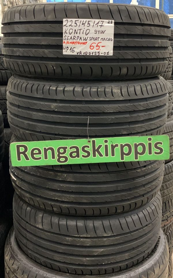 225/45R17 Kontio Bearpaw Sport Macro 94W kesä ajamattomat / 4P16