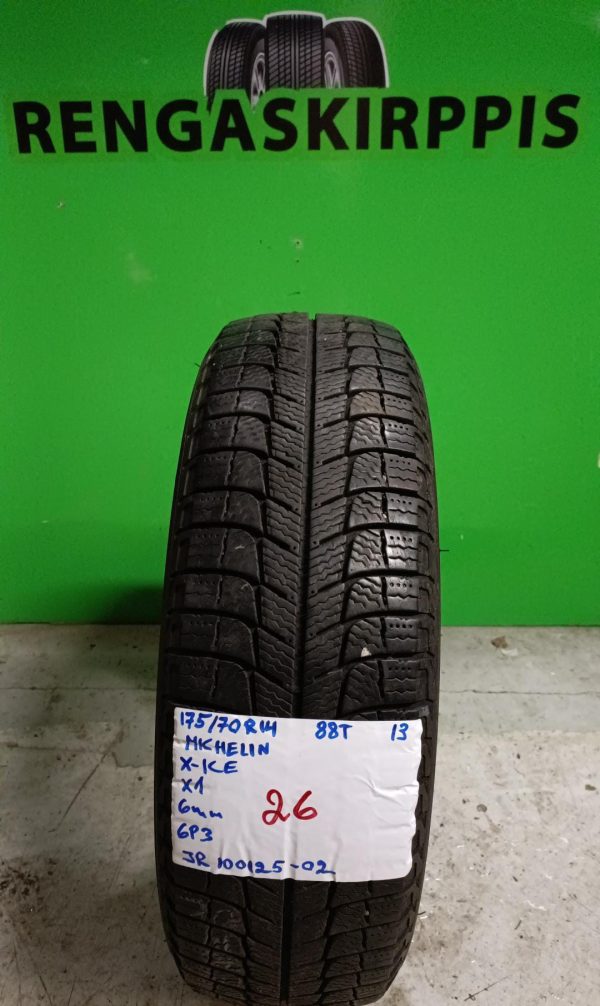 175/70R14 Michelin X-Ice 88T kitka 6mm / 6P3