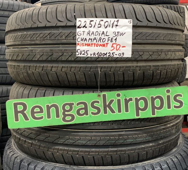 225/50R17 GT Radial Champiro FE1 98W kesä ajamattomat / 5V25