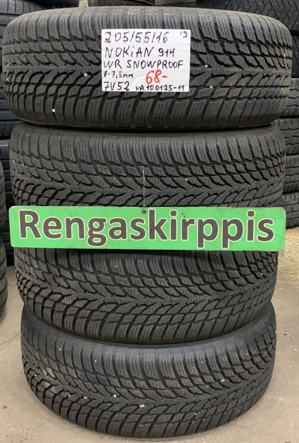 205/55R16 Nokian WR Snowproof 91H kitka 7-7,5mm / 7V52