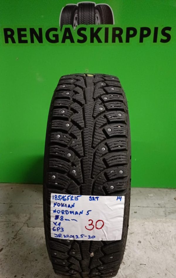 185/65R15 Nokian Nordman 5 92T nasta 8mm / 6P3