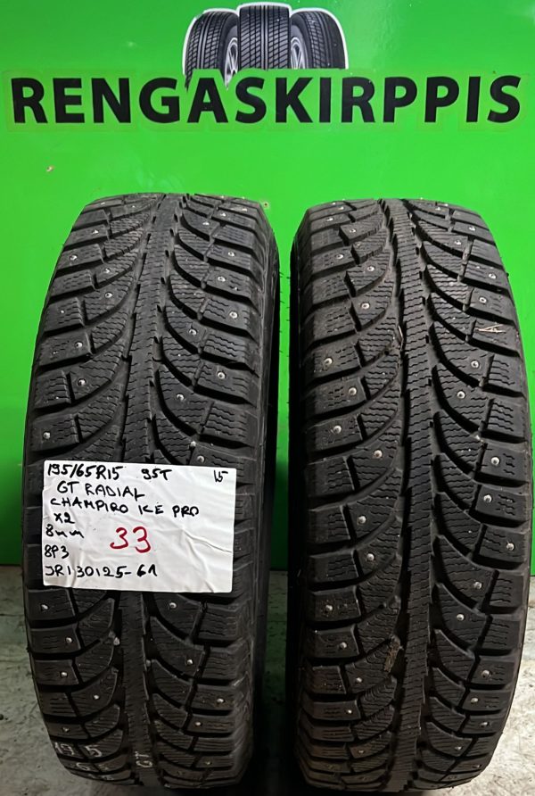 195/65R15 GT Radial Champiro Ice Pro 95T nasta 8mm / 8P3