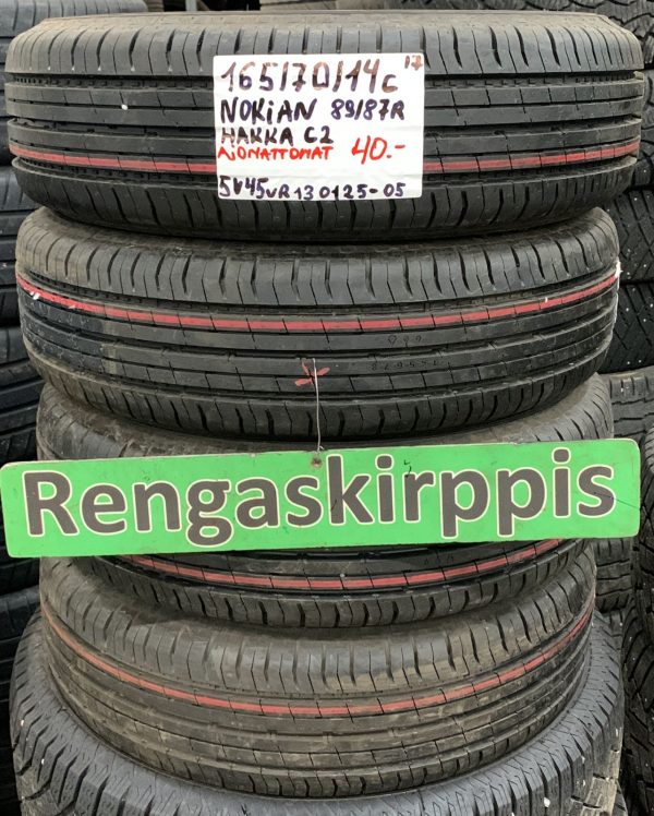 165/70R14C Nokian Hakka C2 89/87R kesä ajamattomat / 5V45