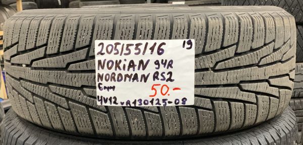 205/55R16 Nokian Nordman RS2 94R kitka 6mm / 4V12