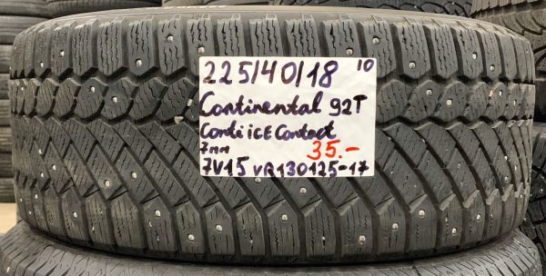 225/40R18 Continental ContiIceContact 92T nasta 7mm / 7V15