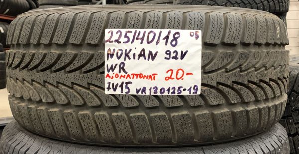 225/40R18 Nokian WR 92V kitka ajamattomat / 7V15