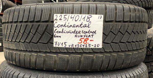 225/40R18 Continental ContiWinterContact Runflat kitka 6mm / 7V15