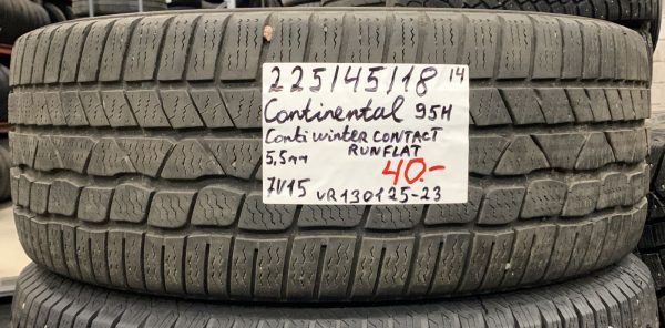 225/45R18 Continental ContiWinterContact Runflat kitka 5,5mm / 7V15