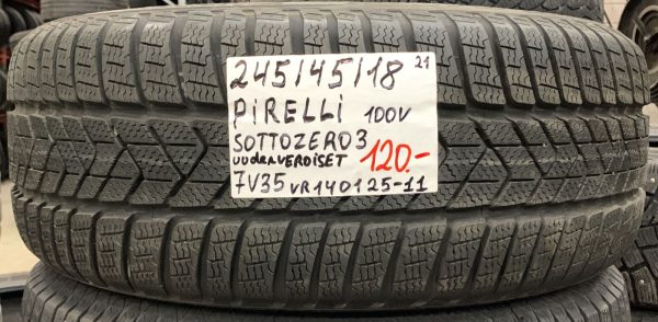 245/45R18 Pirelli Sotto Zero 3 100V kitka uudenveroiset / 7V35