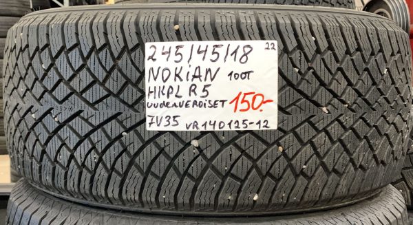 245/45R18 Nokian HKPL R5 100T kitka uudenveroiset / 7V35