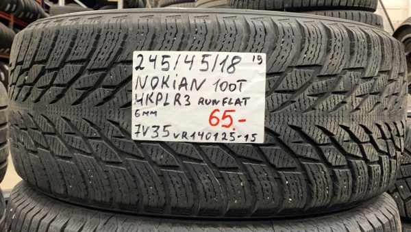 245/45R18 Nokian HKPL R3 Runflat 100T kitka 6mm / 7V35