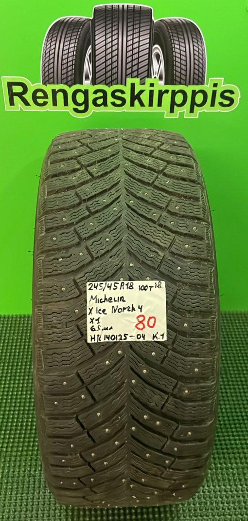 245/45R18 Michelin X-Ice North 4 100T nasta 6,5mm / 5P52