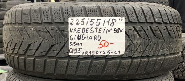 225/55R18 Vredestein Giugiaro 98V kitka 5,5mm / 6P25