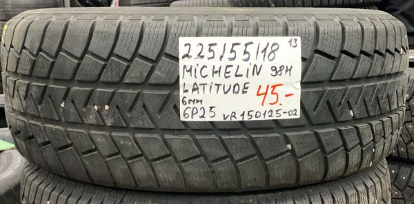 225/55R18 Michelin Latitude 98H kitka 6mm  /6P25