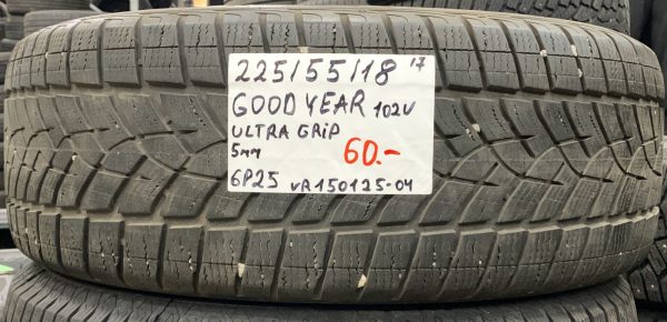 225/55R18 GoodYear UltraGrip 102V kitka 5mm / 6P25