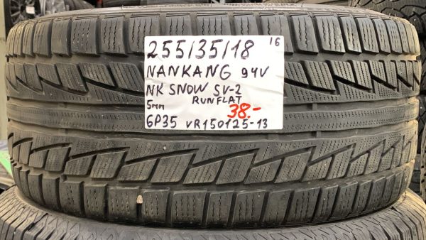 255/35R18 Nankang NK Snow SV2 Runflat 94V kitka 5mm / 6P35