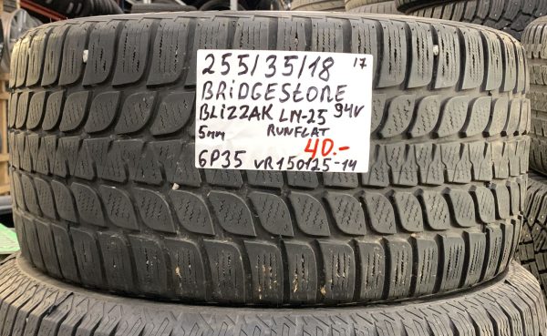 255/35R18 Bridgestone Blizzak LM25 Runflat 94V kitka 5mm / 6P35