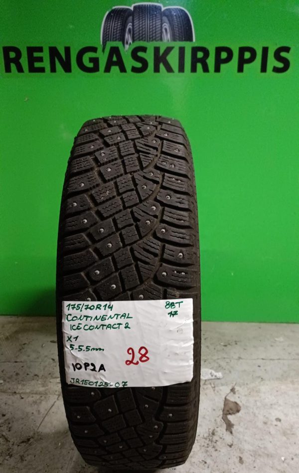 175/70R14 Continental IceContact 2 88T nasta 5-5,5mm / 10P2A