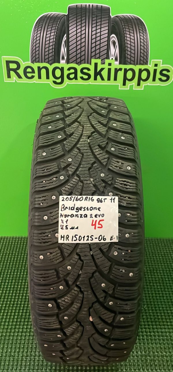 205/60R16 Bridgestone Noranza 2 Evo 96T nasta 7,5mm / K1