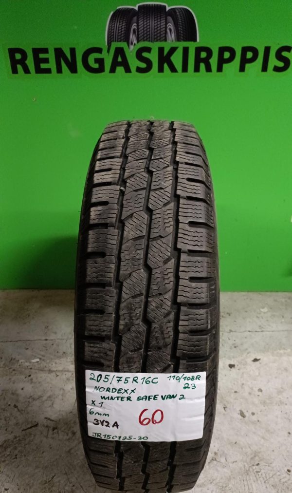 205/75R16C Nordexx Winter Safe Van 2 110/108R kitka 6mm / 3V2A