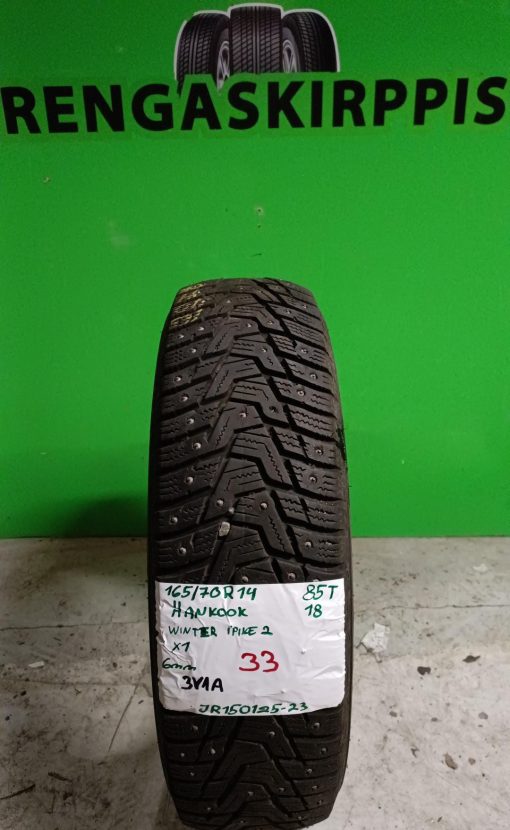 165/70R14 Hankook Winter IPike 2 85T nasta 6mm / 3V1A