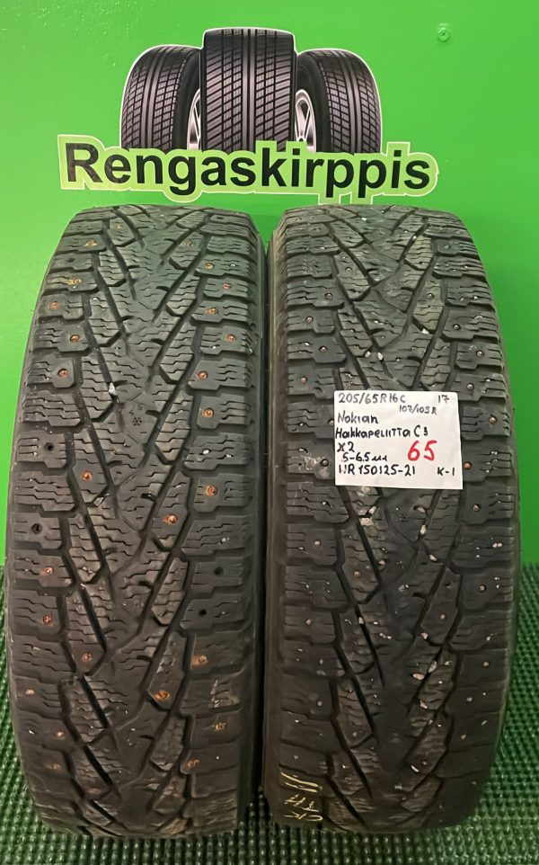 205/65R16C Nokian HKPL C3 107/105R nasta 5-6,5mm / K1