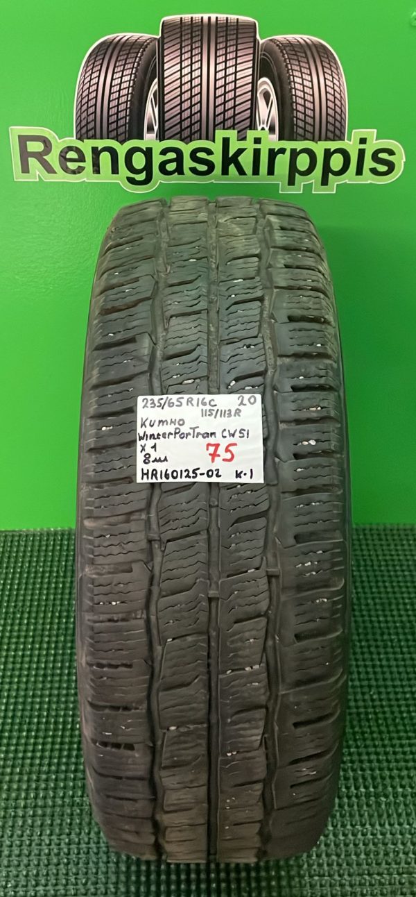 235/65R16C Kumho Winter PorTran CW51 115/113R kitka 8mm / K1