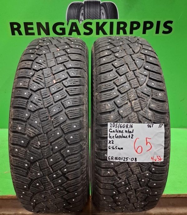 205/60R16 Continental IceContact 2 96T nasta 6-6,5mm / 4V32