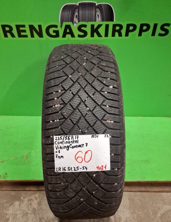 235/55R17 Continental VikingContact 7 103T kitka 7mm / 4P21