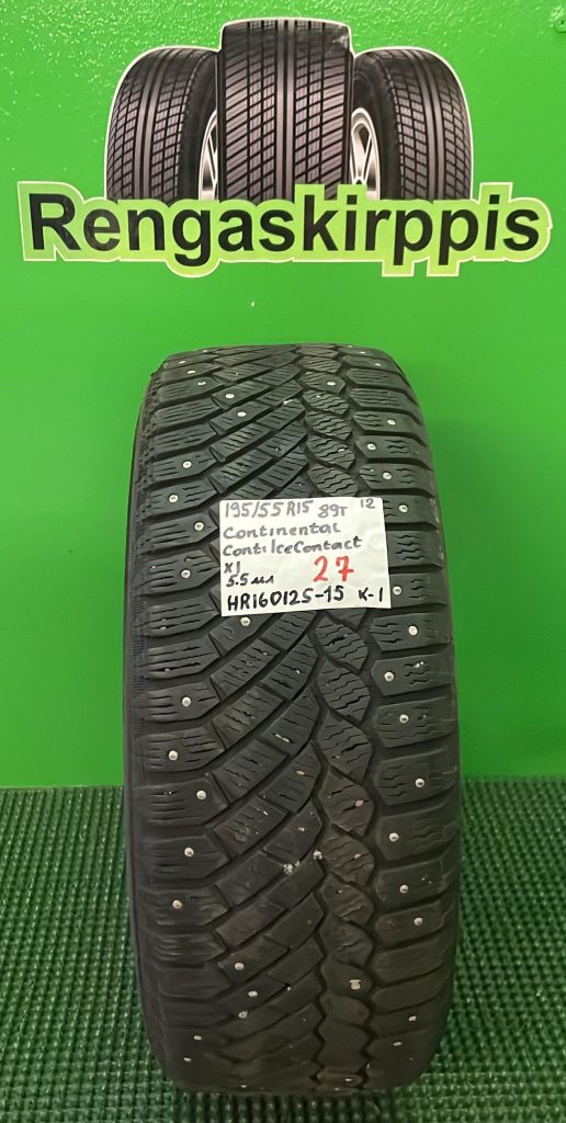 195/55R15 Continental ContiIceContact 89T nasta 5,5mm / K1