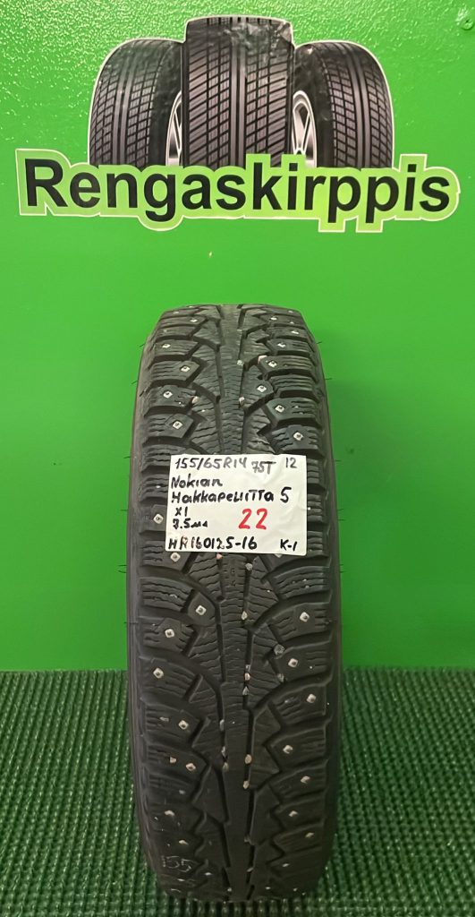 155/65R14 Nokian HKPL 5 75T nasta 7,5mm / K1