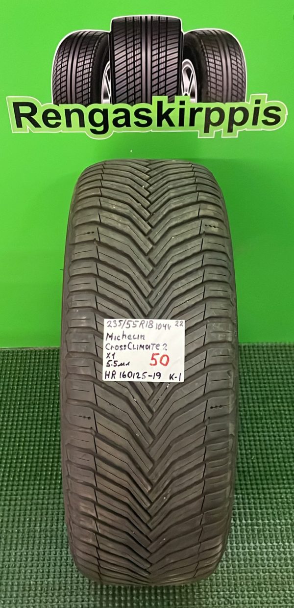 235/55R18 Michelin Cross Climate 2 kesä 5,5mm / K1