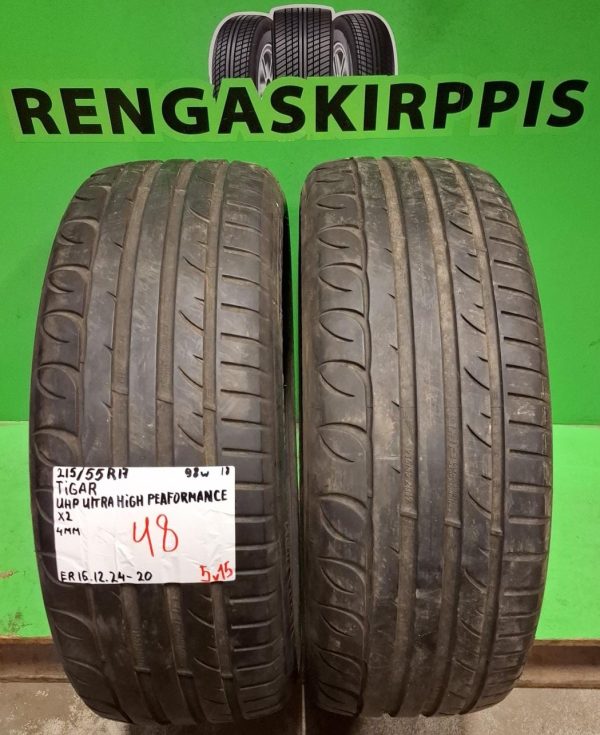 215/55R17 Tigar UHP Ultra High Performance 98W kesä 4mm / 5V15